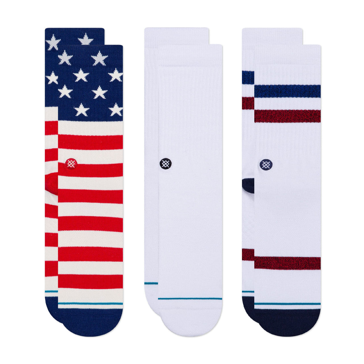 Stance The Americana 3-Pack Socks Multi L - Stance Socks