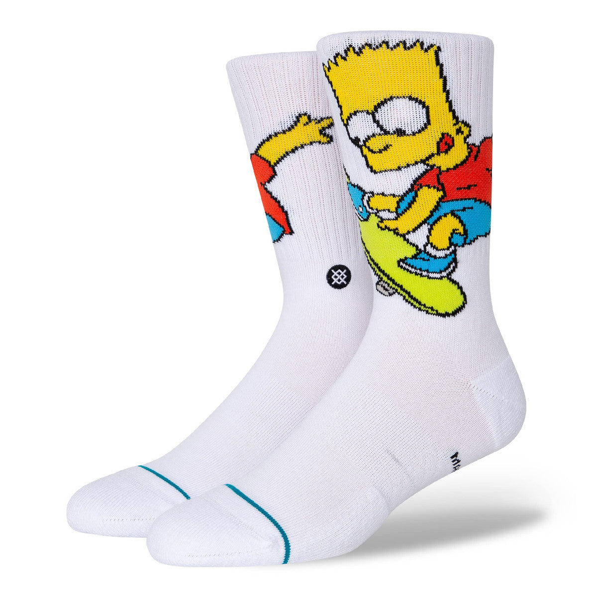 Stance Bart Simpson Socks White - Stance Socks
