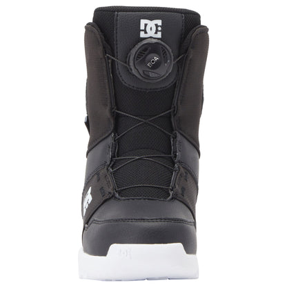 DC Youth Scout BOA Snowboard Boots Black White - DC Snowboard Boots