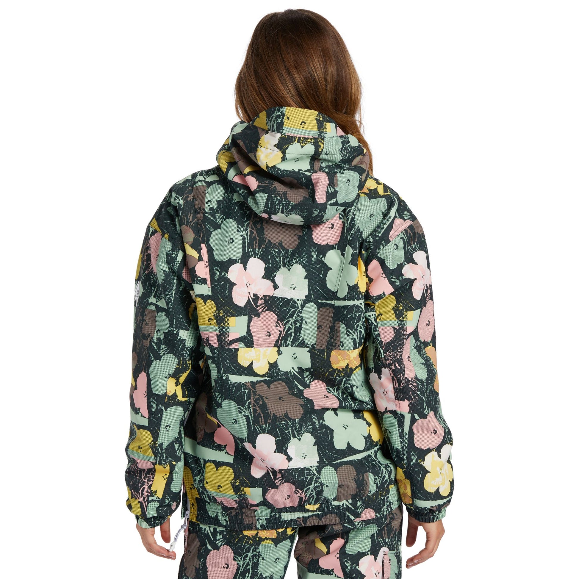 DC x Andy Warhol Women's Chalet Anorak Jacket In Bloom Snow Jackets