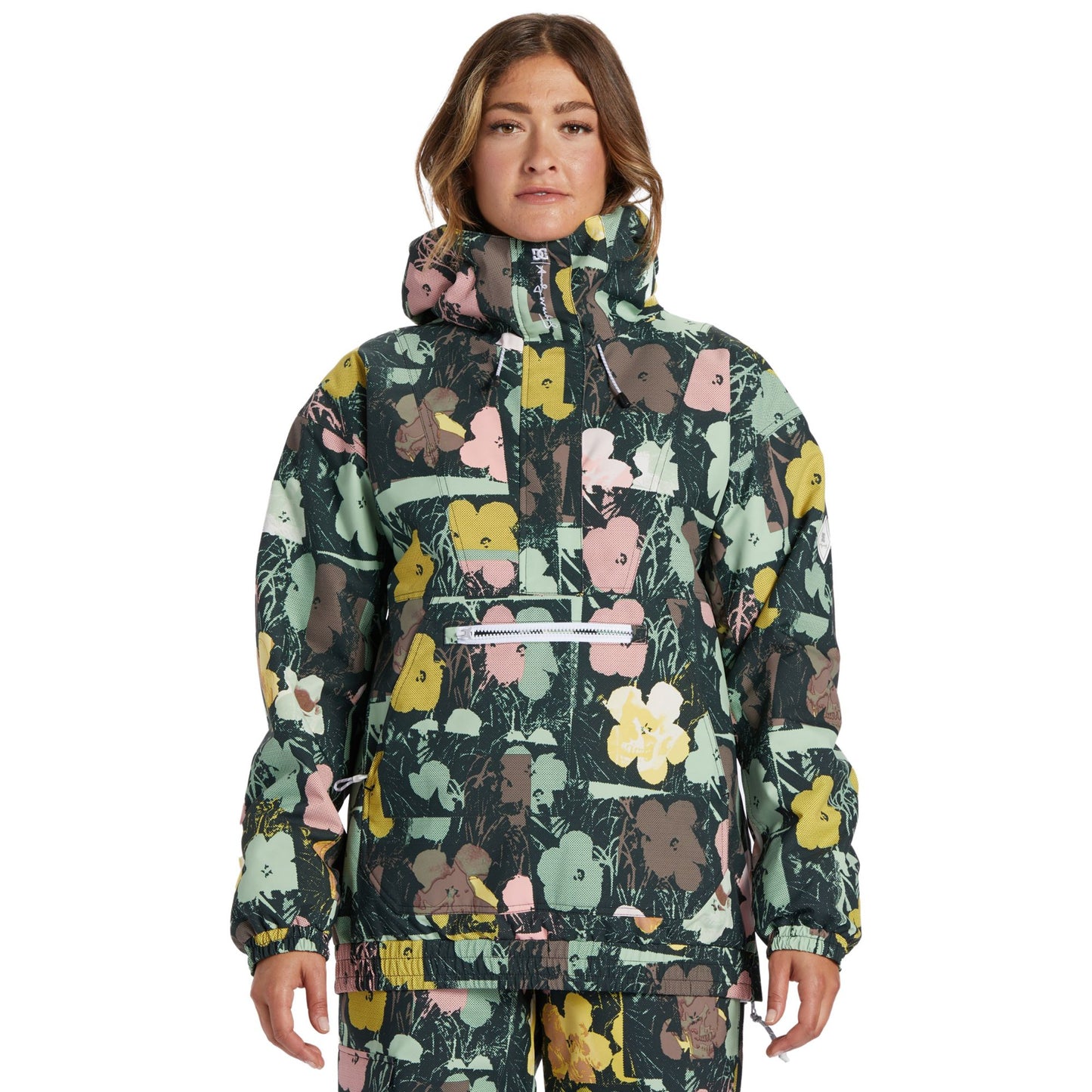 DC x Andy Warhol Women's Chalet Anorak Jacket In Bloom Snow Jackets