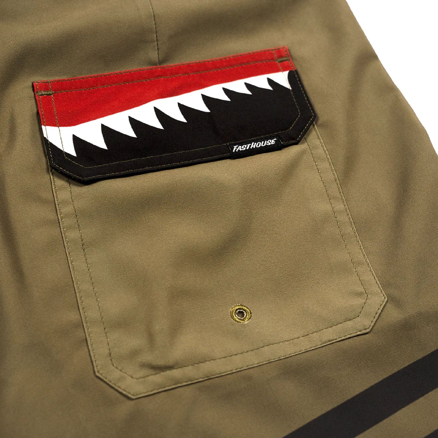 Fasthouse After Hours 18" Bomber Boardshort Olive Swimwear