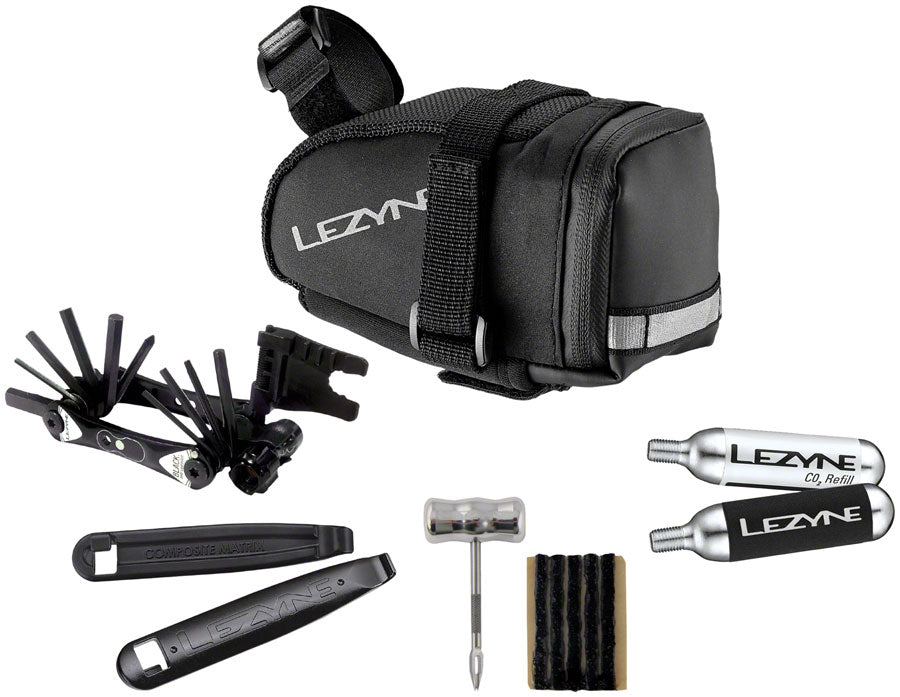 Lezyne M-Caddy Seat Bag Tubeless Kit - Black – Dreamruns.com