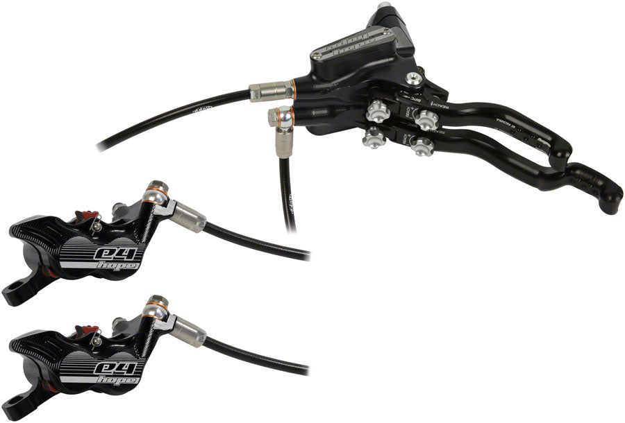 Hope Tech 3 E4 Duo Disc Brake Lever - Left Hand Front Rear Hydraulic Post Mount BLK - Hope Disc Brake & Lever