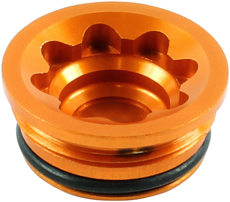 Hope V4 Large Disc Brake Caliper Bore Cap - Orange - Hope Disc Brake Parts