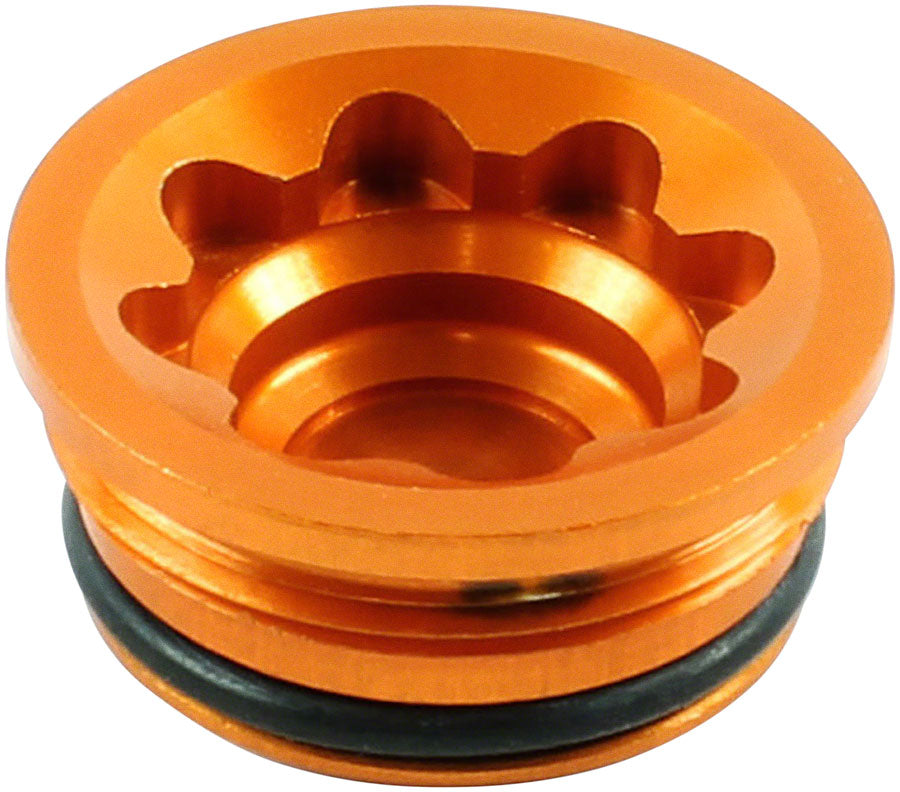 Hope V4 Small/E4 Disc Brake Caliper Bore Cap - Orange - Hope Disc Brake Parts