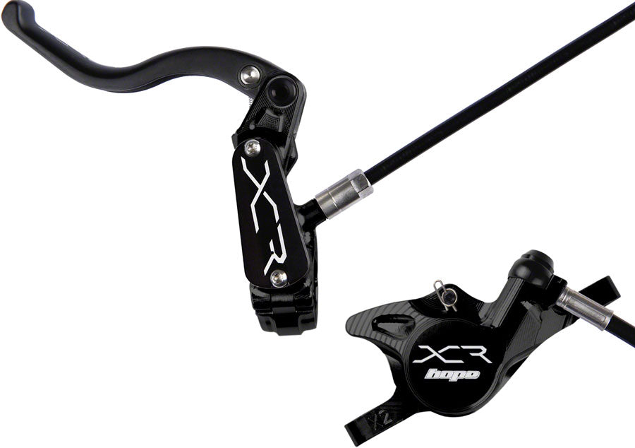 Hope XCR Pro X2 Disc Brake Lever Set - Front/LH Hydraulic Post Mount BLK - Hope Disc Brake & Lever