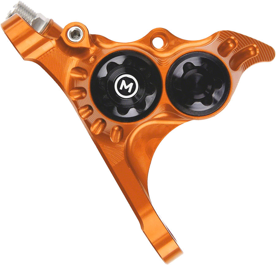 Hope RX4+ Disc Brake Caliper - Flat Mount Front +20mm Mineral Oil Type Orange - Hope Disc Brake Calipers