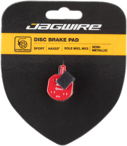 Jagwire Mountain Sport Semi-Metallic Disc Brake Pads for Hayes CX MX Sole - Jagwire Disc Brake Pads