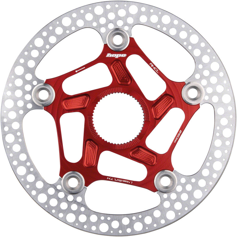 Hope RX Disc Rotor - 140mm Center-Lock Red - Hope Disc Rotor