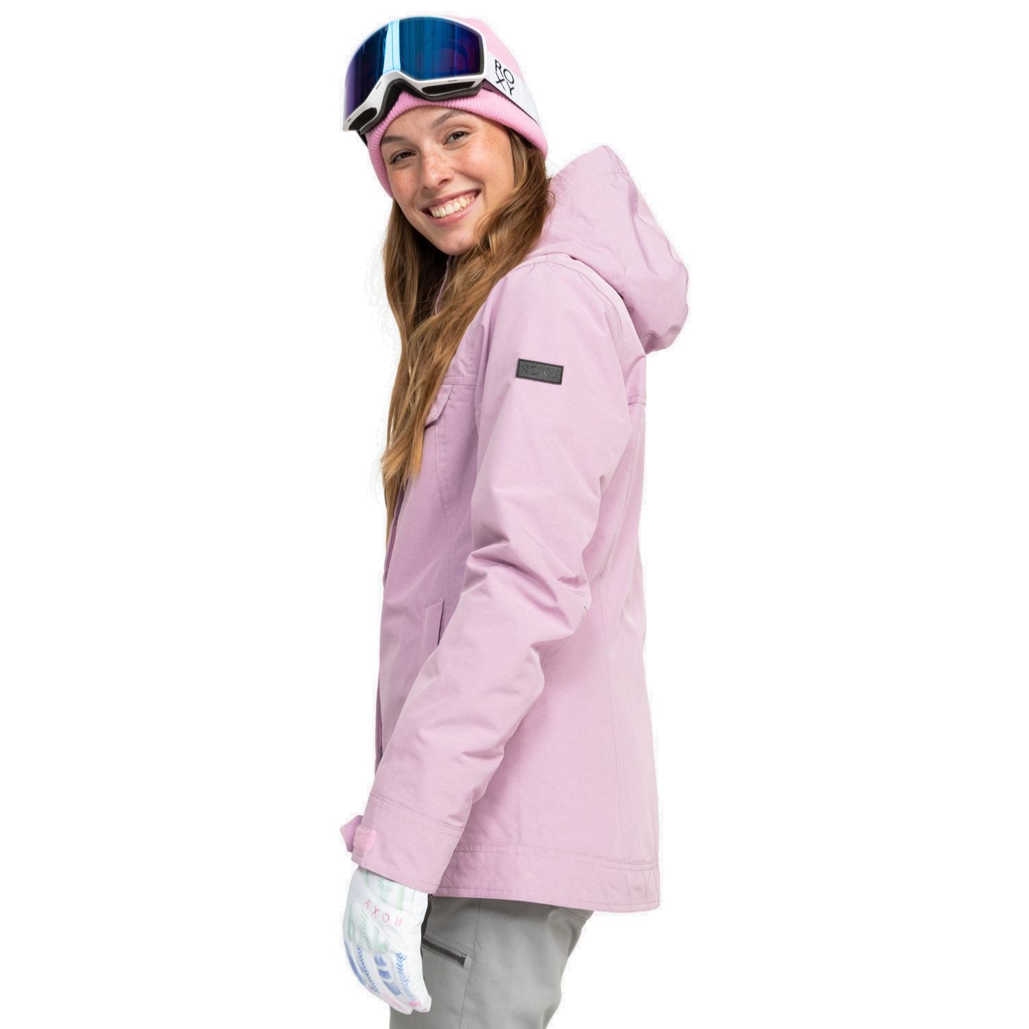 Roxy Women's Billie Snow Jacket Pink Frosting Snow Jackets