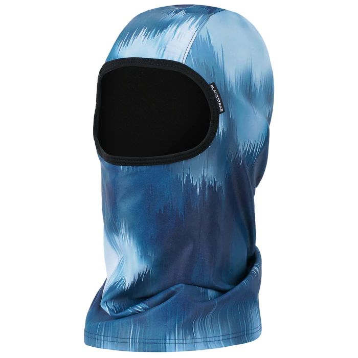 Blackstrap Sock Hood Glitch Blue OS Neck Warmers & Face Masks