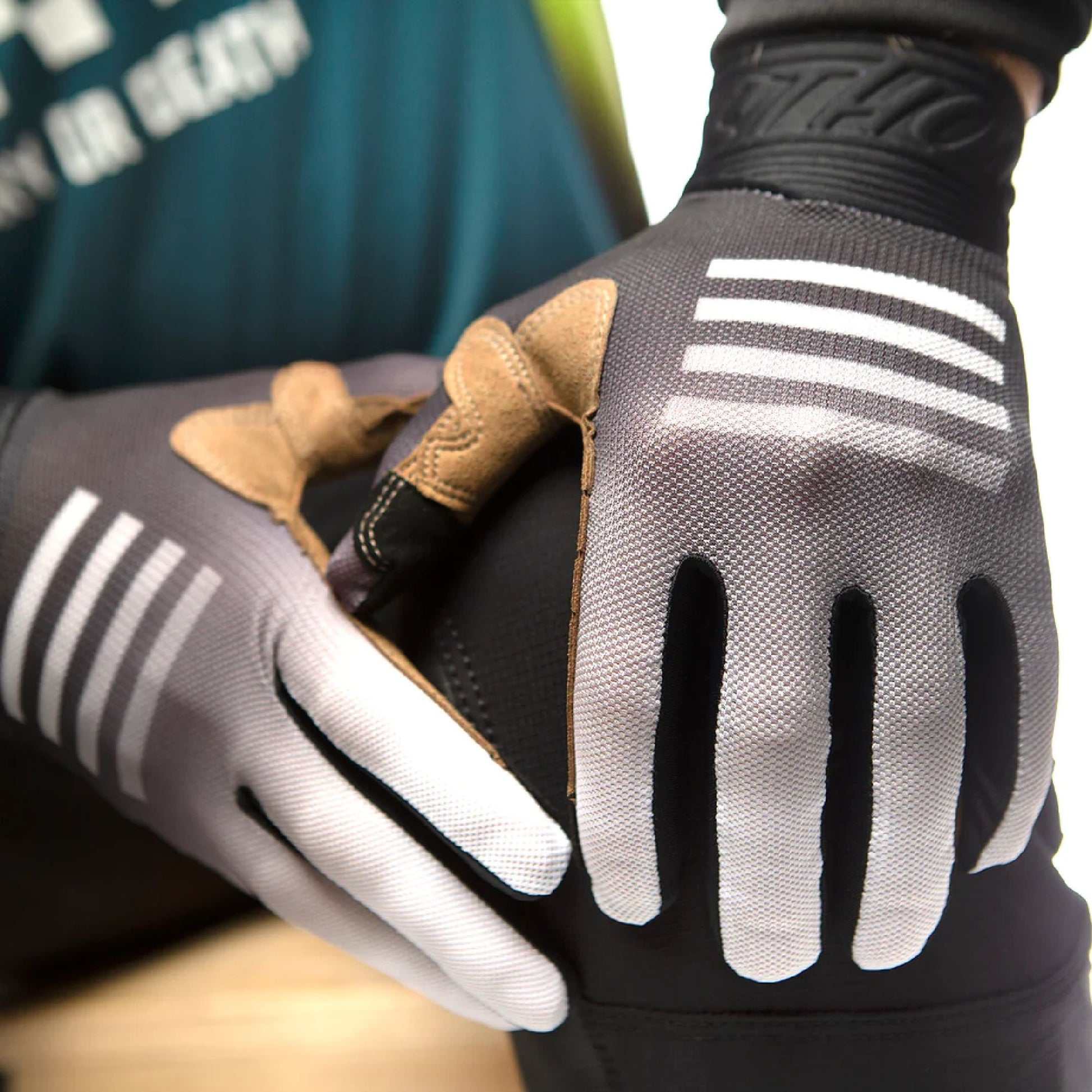 Fasthouse Youth Blitz Fader Glove Black White Bike Gloves