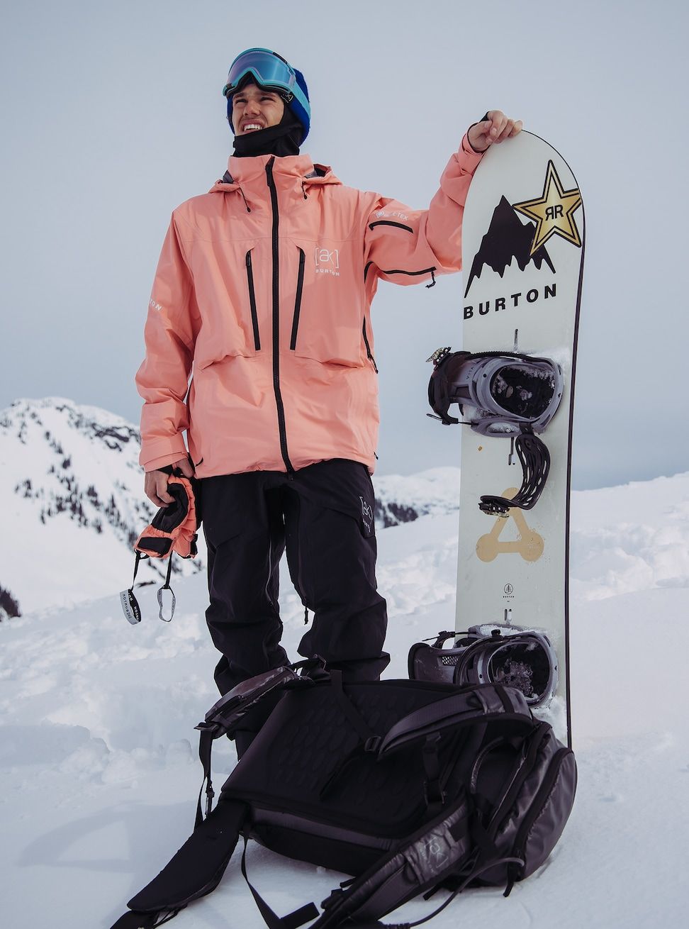 Men's Burton [ak] Hover GORE-TEX 3L Stretch Jacket Reef Pink Snow Jackets