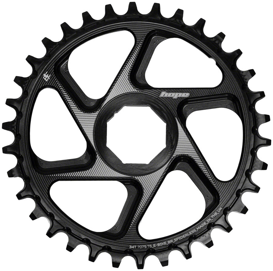 Hope Spiderless Chainring - 34T R22 Ebike Brose Black - Hope Exclude