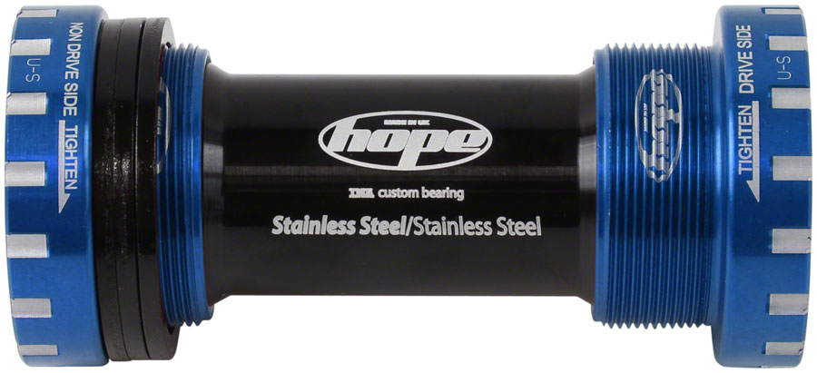 Hope BSA Threaded Bottom Bracket - 68/73mm For 24mm Spindle Stainless Blue - Hope Bottom Brackets