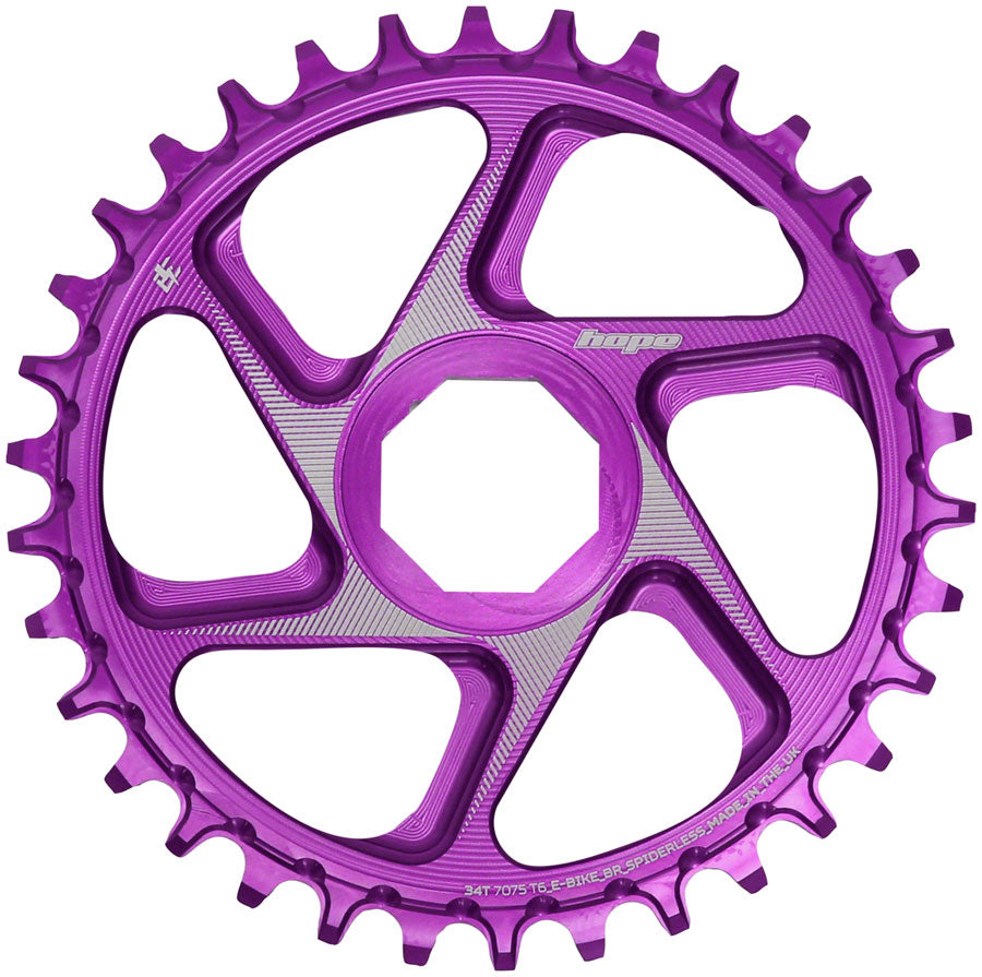 Hope Brose eBike Chainring - 34t Purple - Hope Chainrings