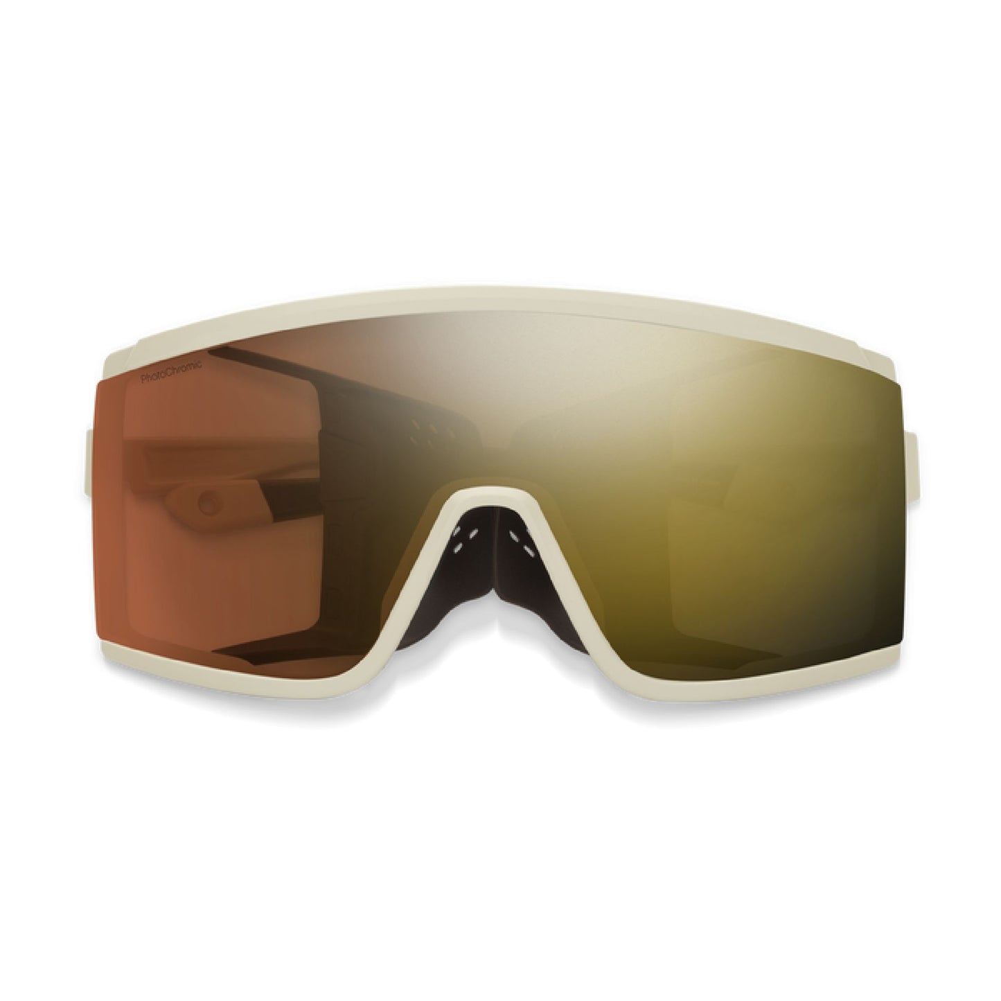 Smith Pursuit Sunglasses CT Matte Bone ChromaPop Glacier Photochromic Copper Gold Mirror Lens Sunglasses