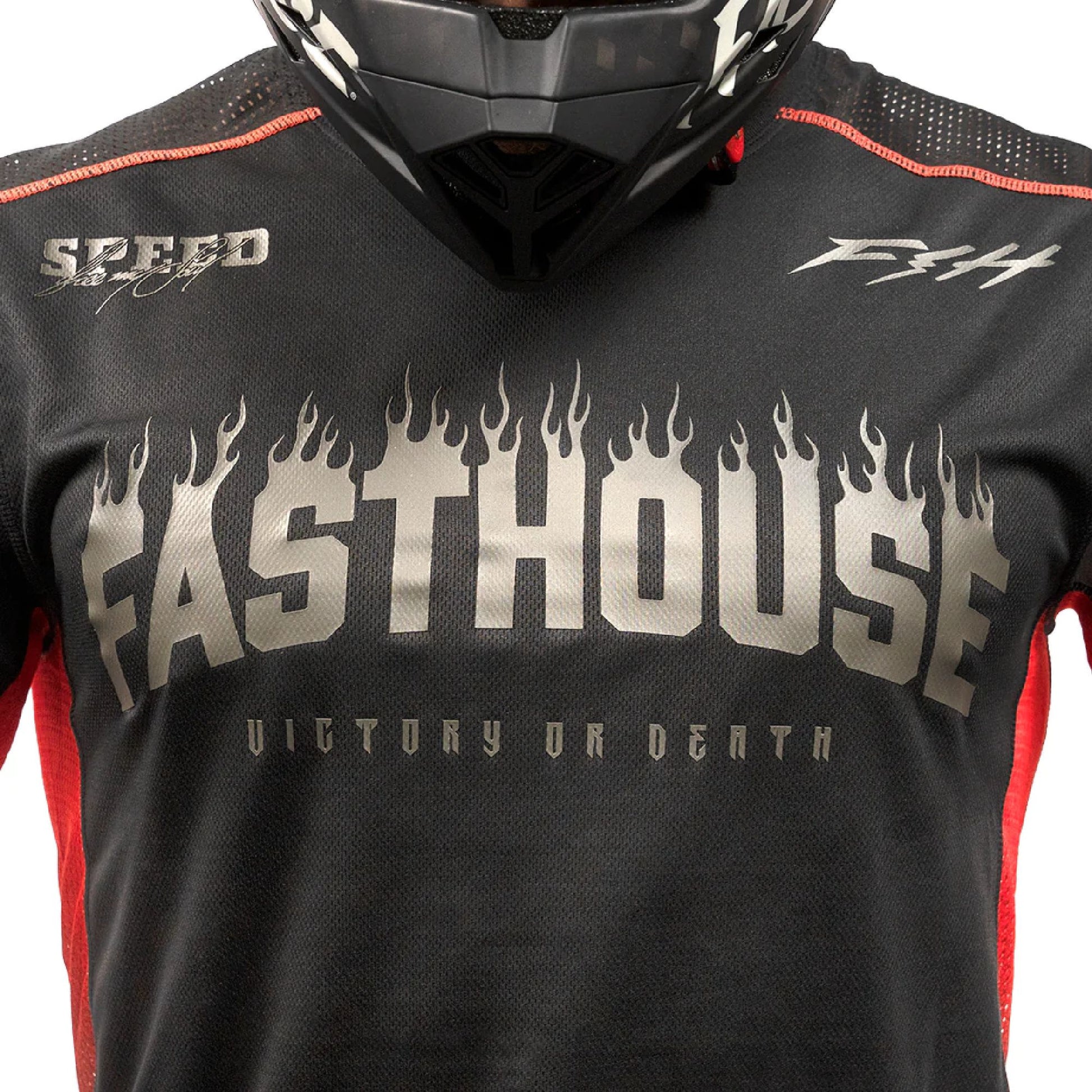 Fasthouse Youth Burn Free Classic LS Jersey Black Bike Jerseys