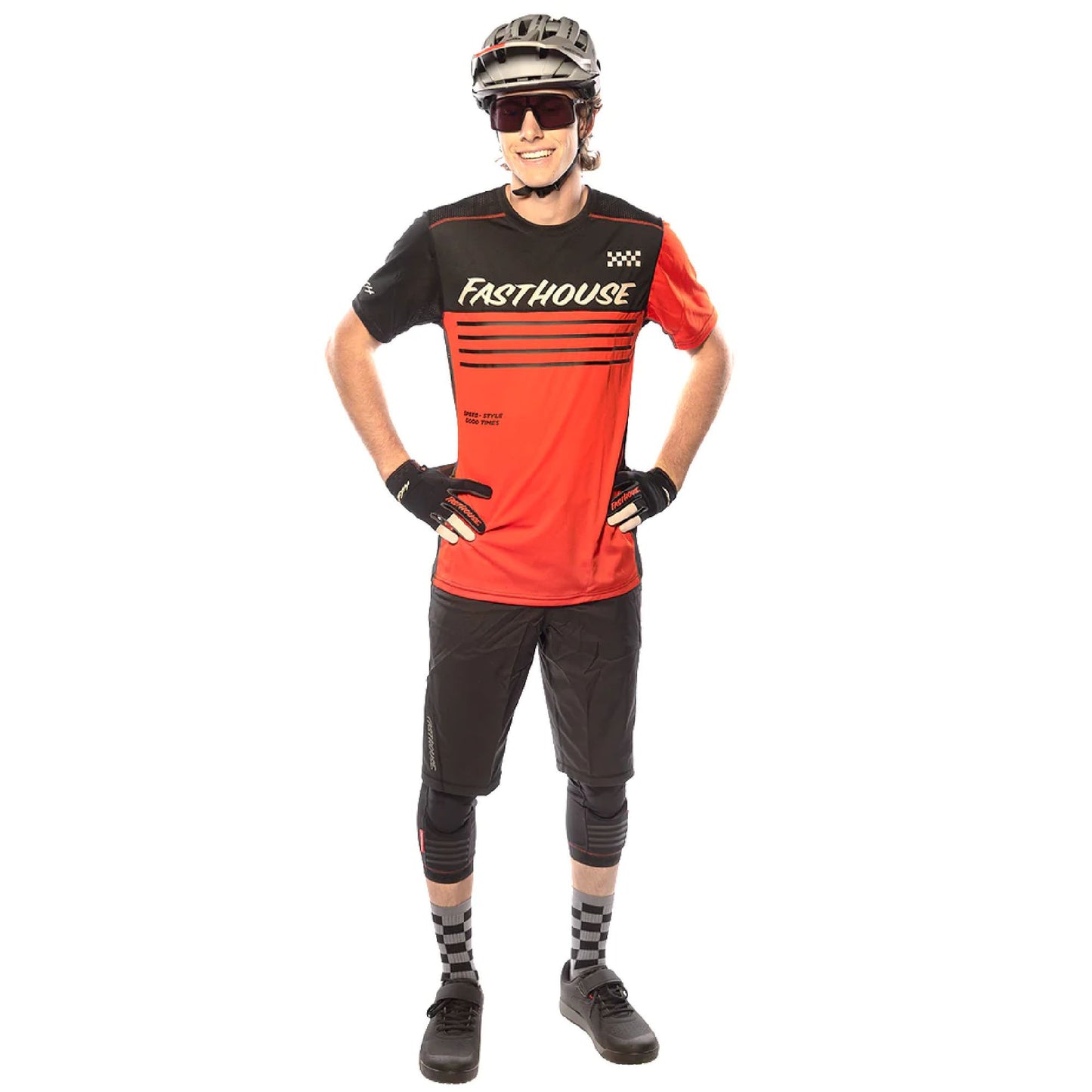 Fasthouse Mercury Classic SS Jersey Black Red Bike Jerseys