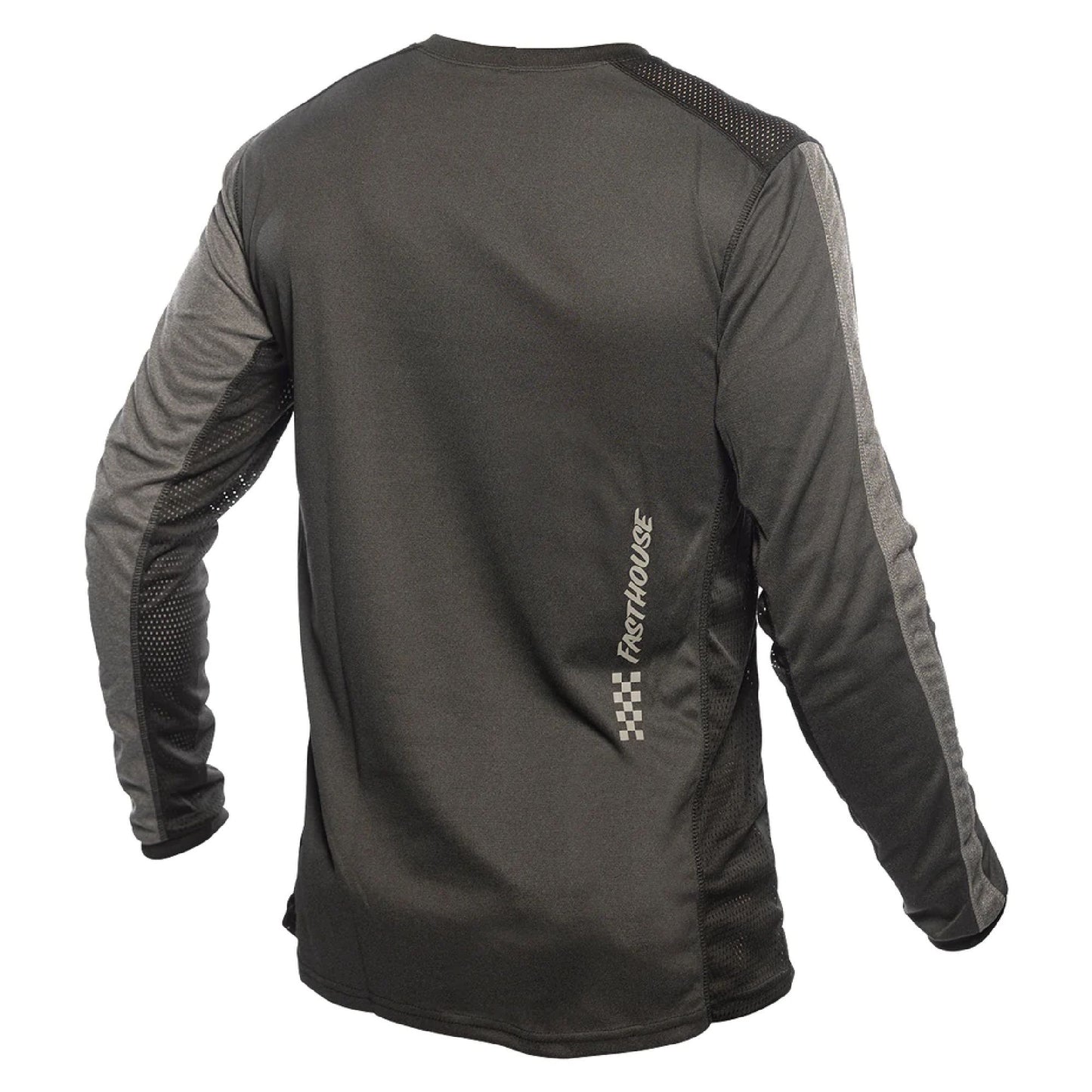 Fasthouse Mercury Classic LS Jersey Black Heather Charcoal Heather - Fasthouse Bike Jerseys