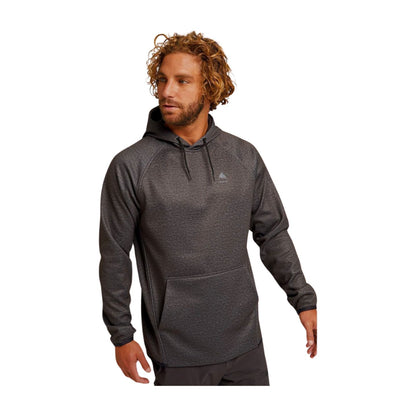 Men's Burton Crown Weatherproof Pullover Fleece True Black Heather - Burton Insulators & Fleece