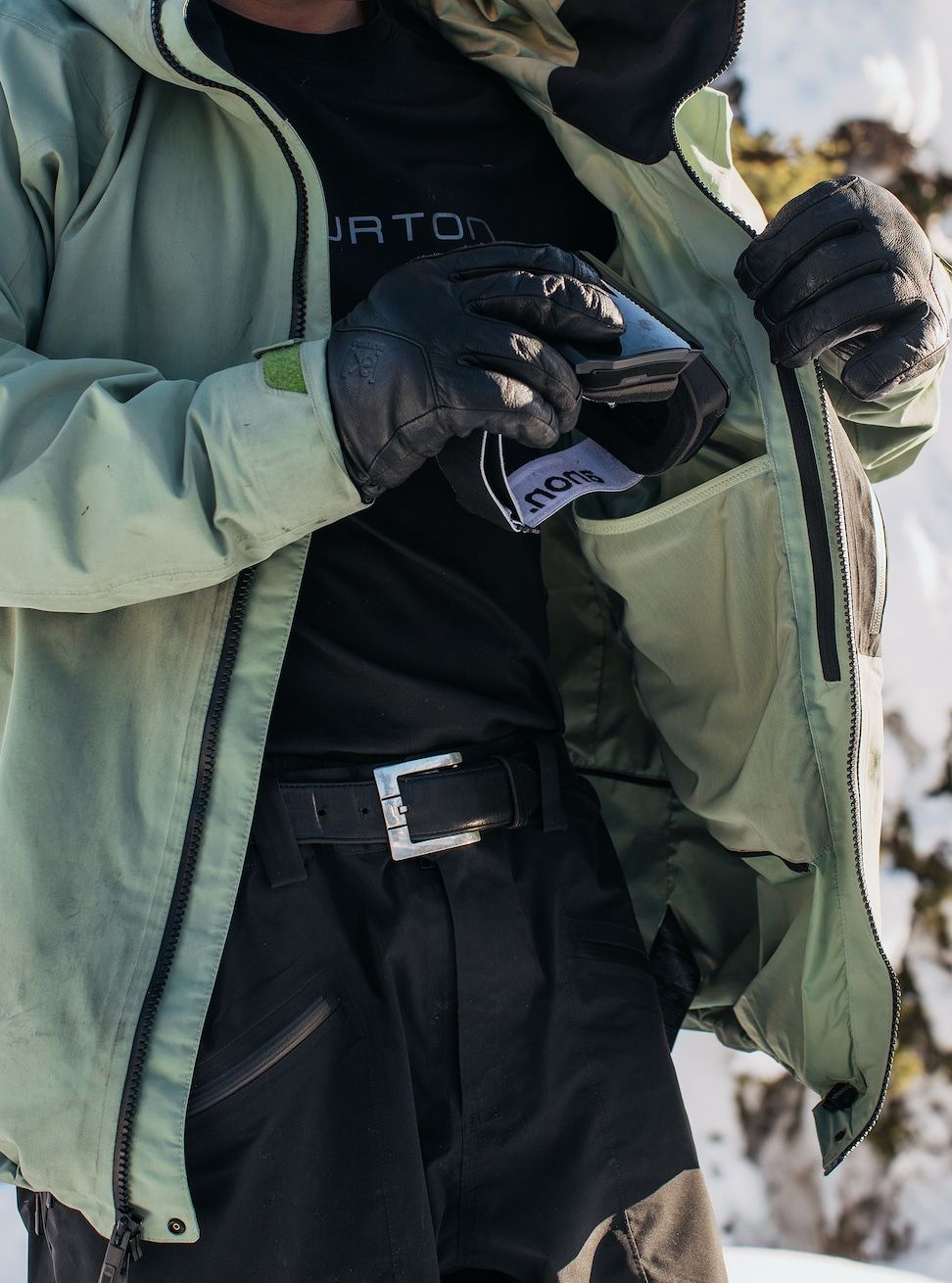 Men's Burton [ak] Cyclic GORE-TEX 2L Jacket Hedge Green/True Black Snow Jackets