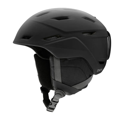 Smith Mission Snow Helmet Matte Black - Smith Snow Helmets