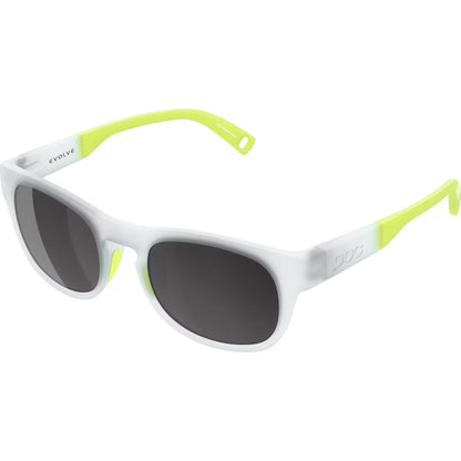 POC Youth Evolve Glasses Transparent Crystal Fluorescent Lime Green - POC Sunglasses