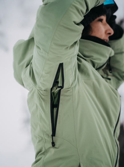 Women's Burton [ak] Embark GORE-TEX 2L Jacket Hedge Green - Burton Snow Jackets