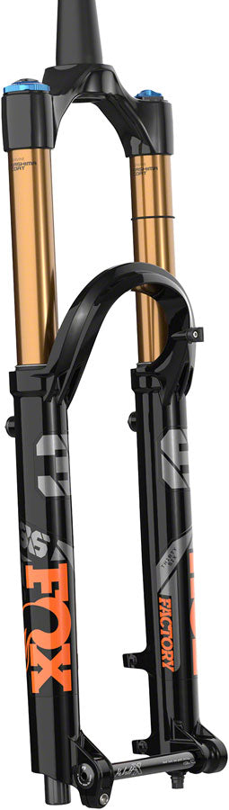 FOX 36 Factory Suspension Fork - 27.5" 160 mm 15 x 110 mm 44 mm Offset Shiny BLK GRIP2 Kabolt-X - Fox Shox Suspension Fork