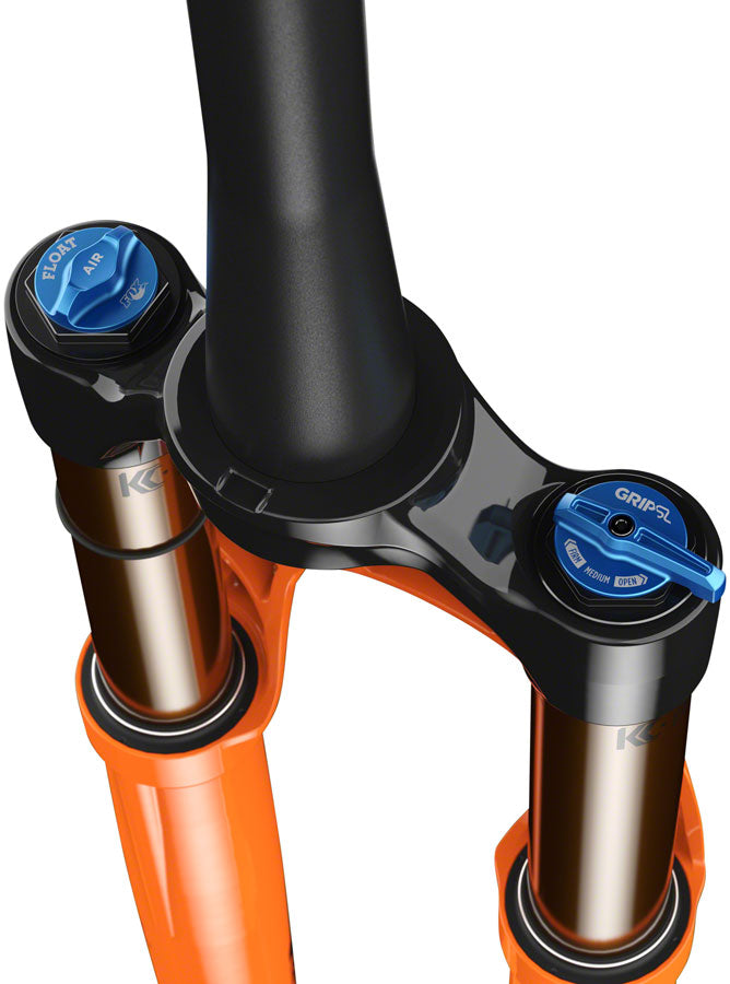 FOX 34 Step-Cast Factory Suspension Fork - 29" 120 mm 15 x 110 mm Kabolt 44mm Offset GRIP SL Damper 3-Position Shiny Orange - Fox Shox Suspension Fork