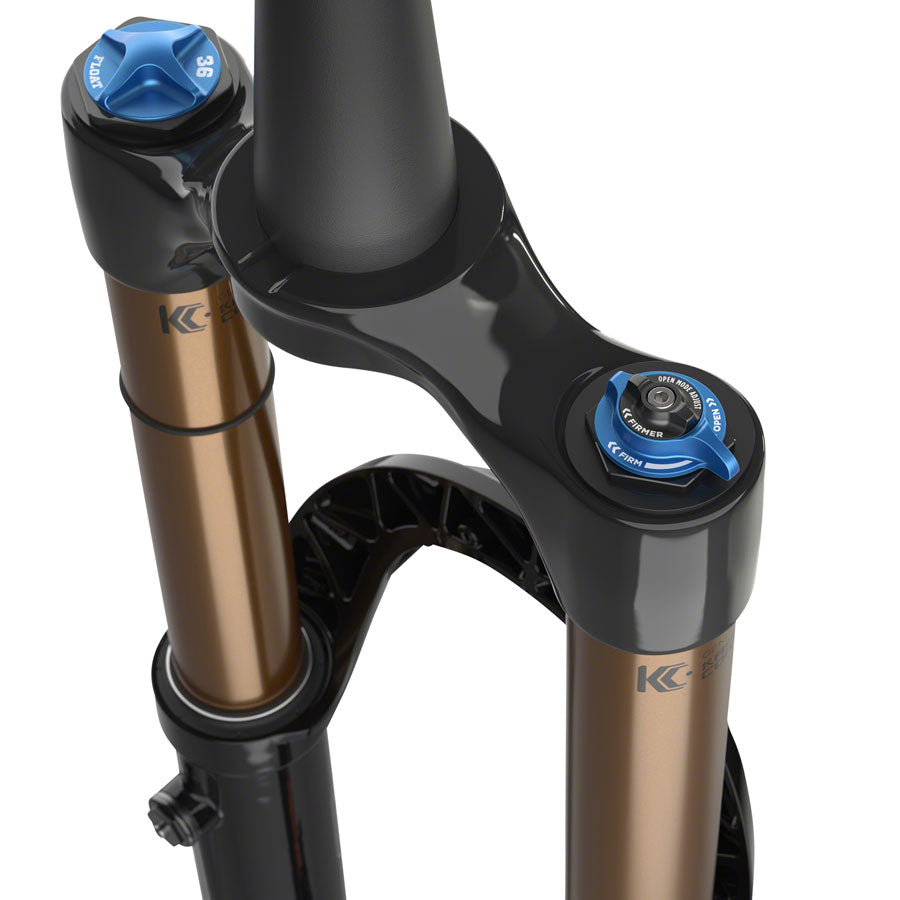 FOX 36 Factory Suspension Fork - 27.5" 160 mm 15QR x 110 mm 44 mm Offset Shiny BLK FIT4 3-Position - Fox Shox Suspension Fork