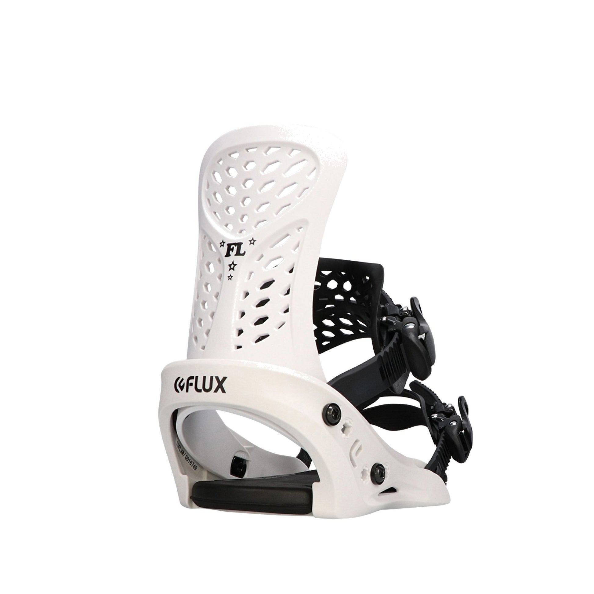 Flux FL Snowboard Bindings White XS - Flux Snowboard Bindings