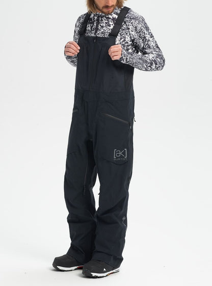 Men's Burton [ak] Freebird GORE-TEX 3L Stretch Bib Pants True Black - Burton Snow Pants