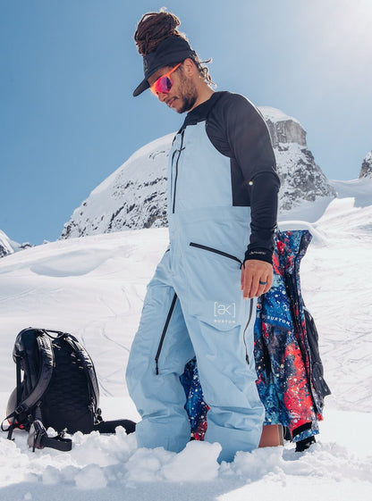 Men's Burton [ak] Freebird GORE-TEX 3L Stretch Bib Pants Moonrise - Burton Snow Pants