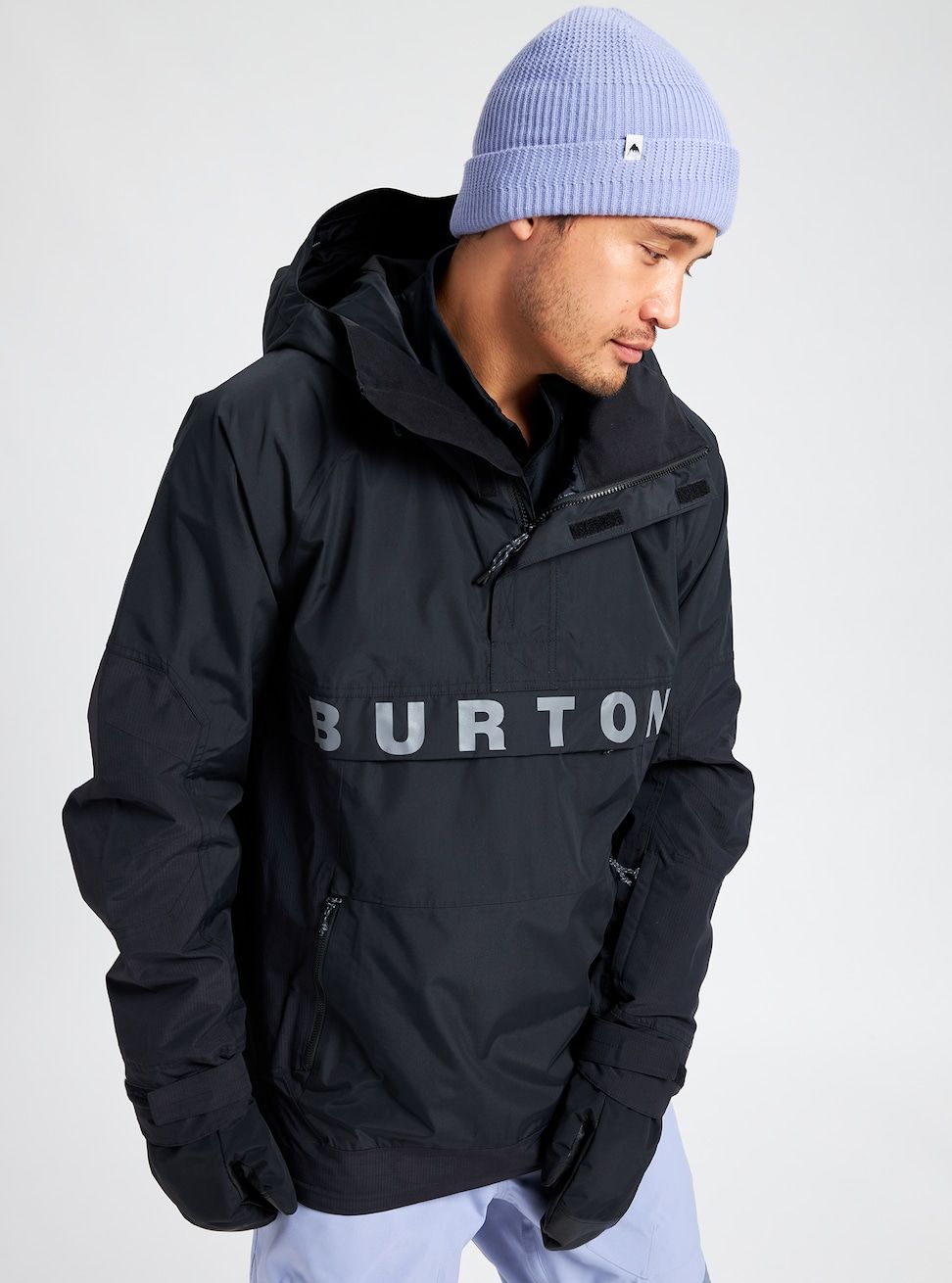 Men's Burton Frostner 2L Anorak Jacket True Black - Burton Snow Jackets