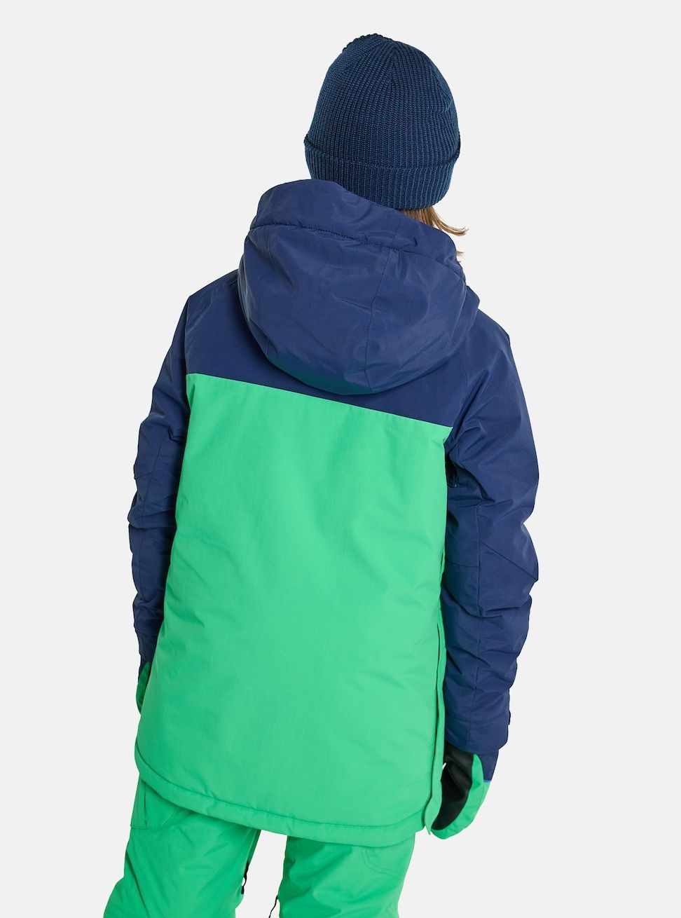 Kids' Burton Frostner 2L Anorak Jacket Dress Blue Galaxy Green - Burton Snow Jackets