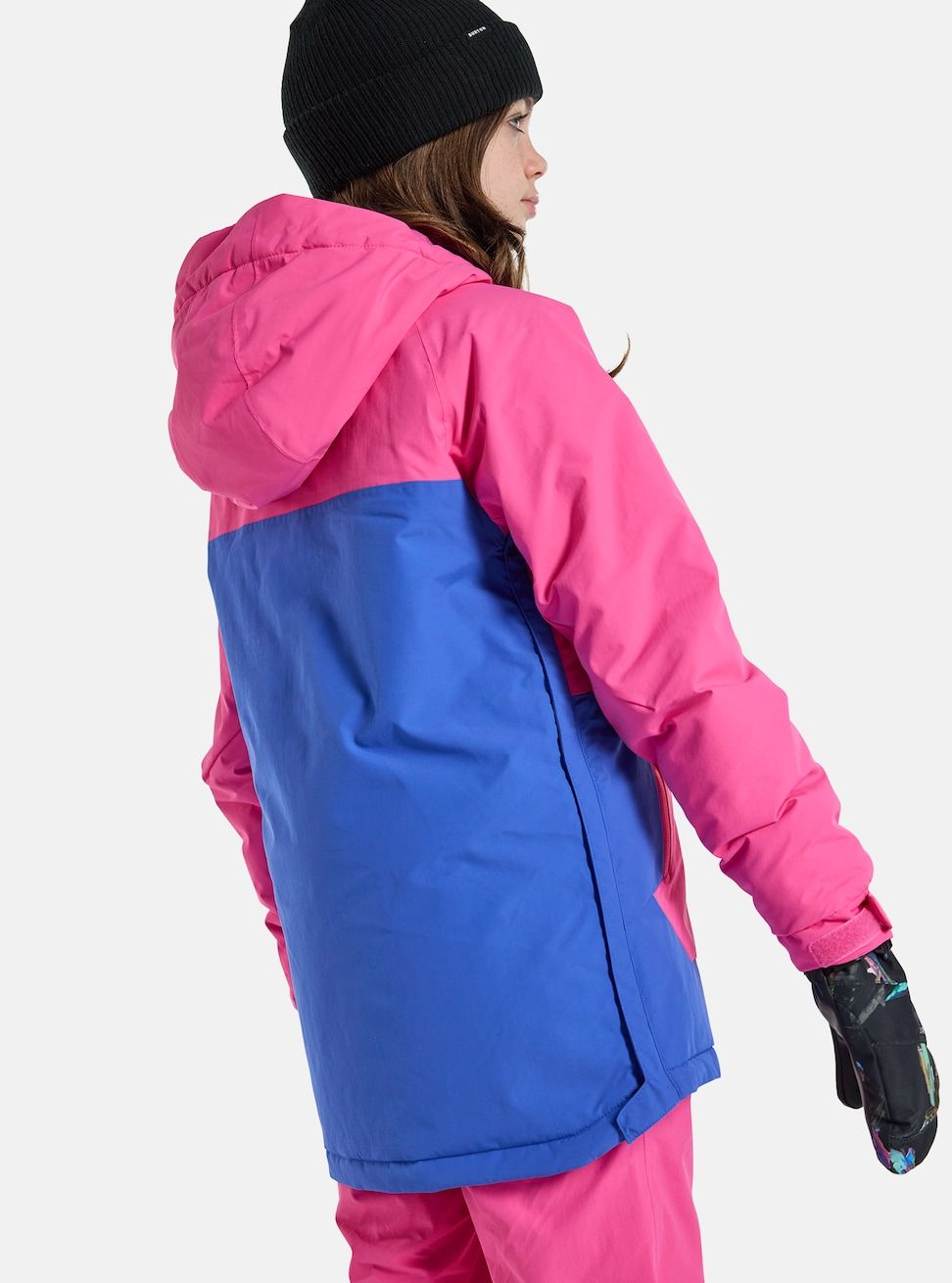 Kids' Burton Frostner 2L Anorak Jacket Fuchsia Fusion Amparo Blue - Burton Snow Jackets