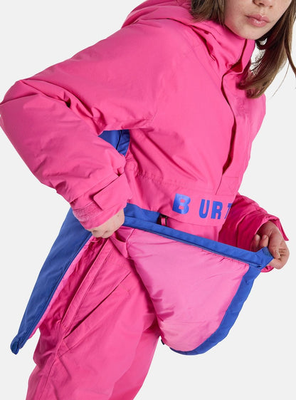 Kids' Burton Frostner 2L Anorak Jacket Fuchsia Fusion Amparo Blue - Burton Snow Jackets