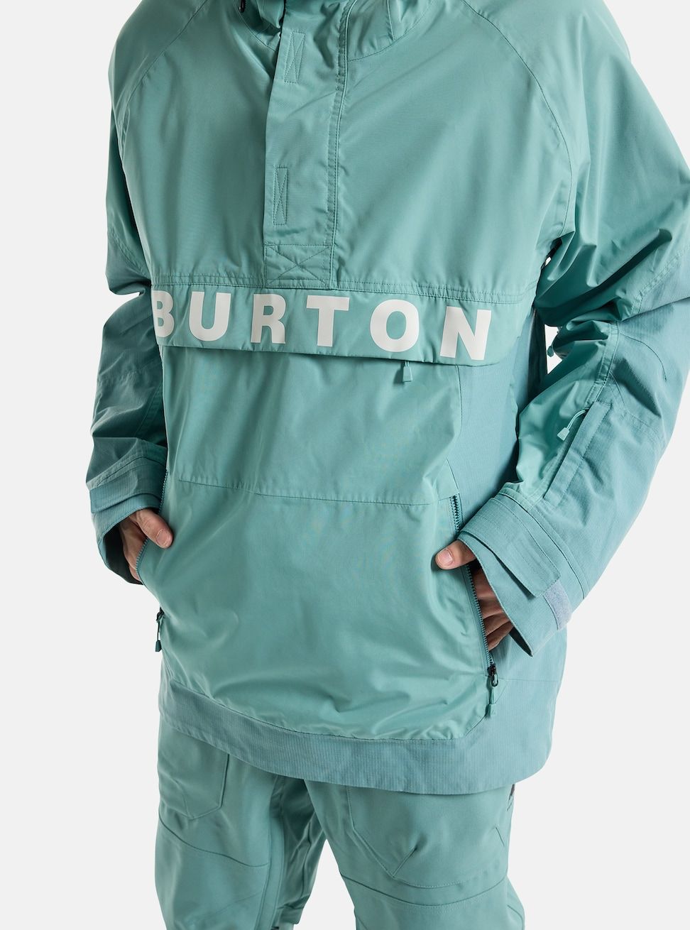 Men's Burton Frostner 2L Anorak Jacket True Black - Burton Snow Jackets