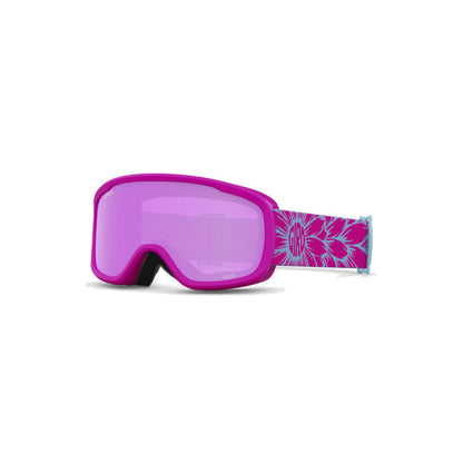 Giro Youth Buster Snow Goggles Pink Bloom Amber Pink - Giro Snow Snow Goggles