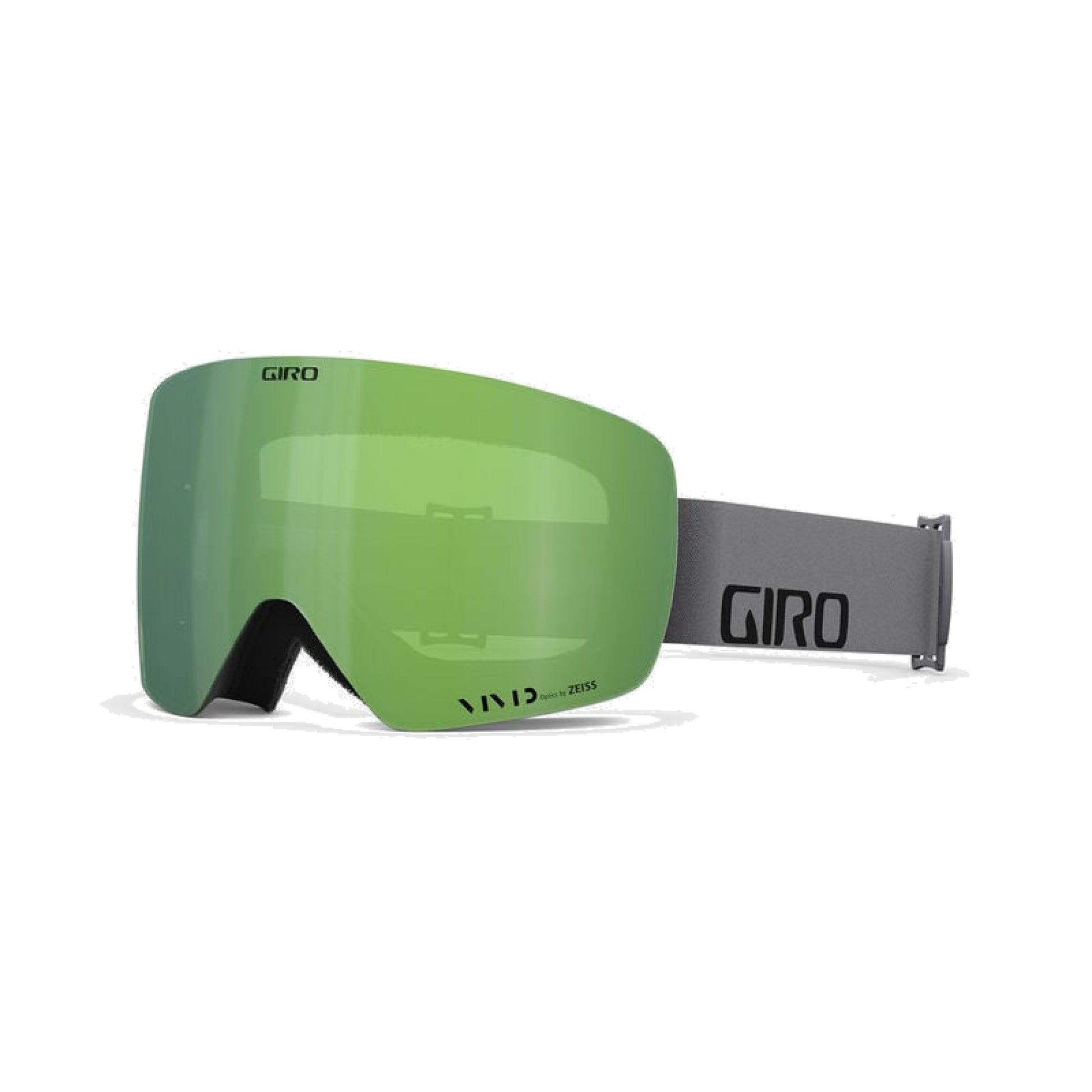 Giro Contour Snow Goggles Grey Wordmark / Vivid Emerald Snow Goggles