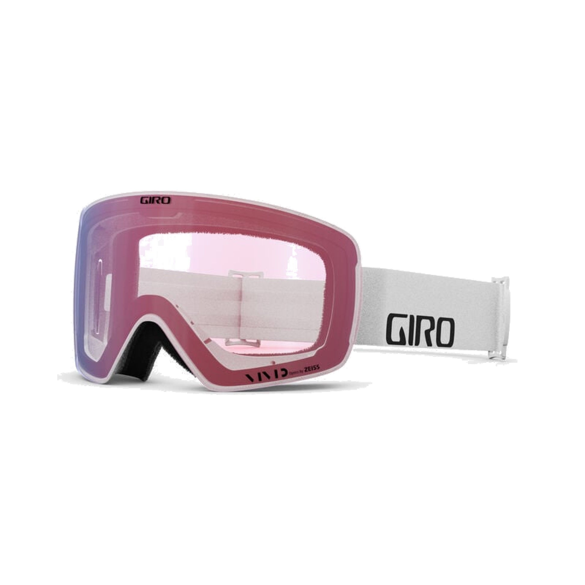 Giro Contour Snow Goggles White Wordmark Vivid Ember Snow Goggles