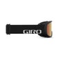Giro Cruz AF Snow Goggles Black Wordmark / Amber Scarlet Snow Goggles