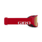 Giro Cruz Snow Goggles Red & White Wordmark / Amber Scarlet Snow Goggles