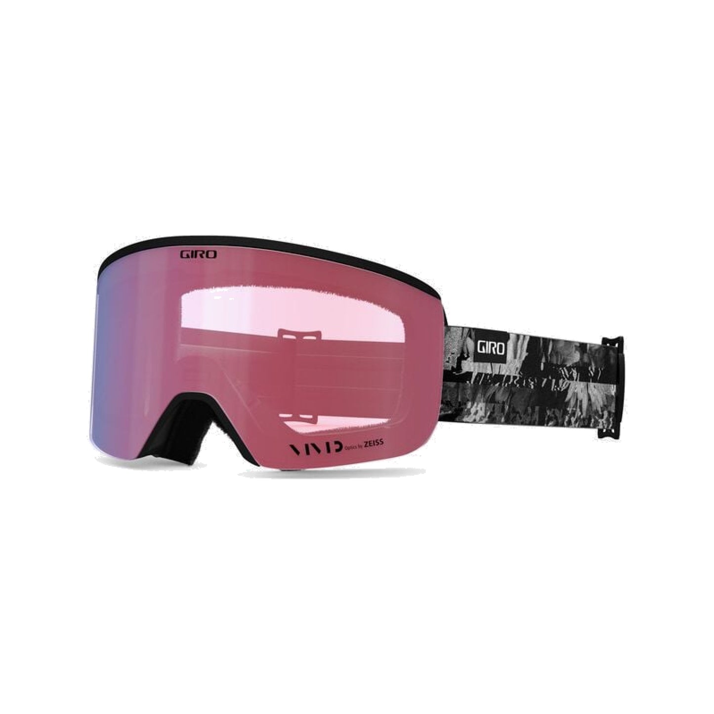 Giro Women's Ella Snow Goggles Black White Flower Data Mosh Vivid Pink Snow Goggles