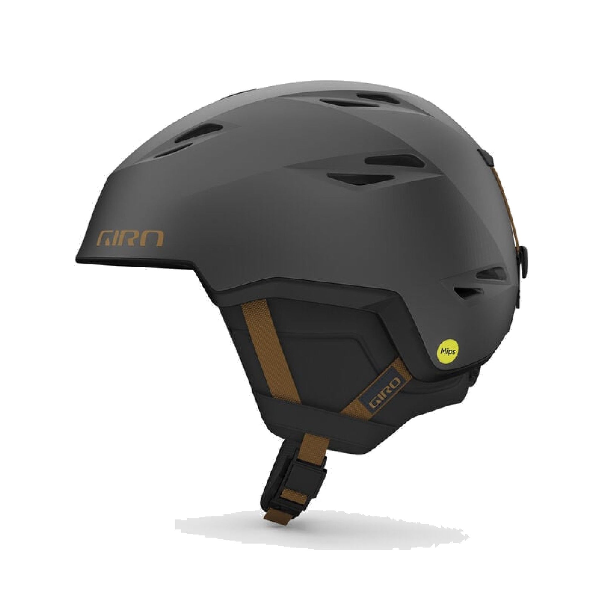 Giro Grid Spherical Helmet Metallic Coal/Tan Snow Helmets