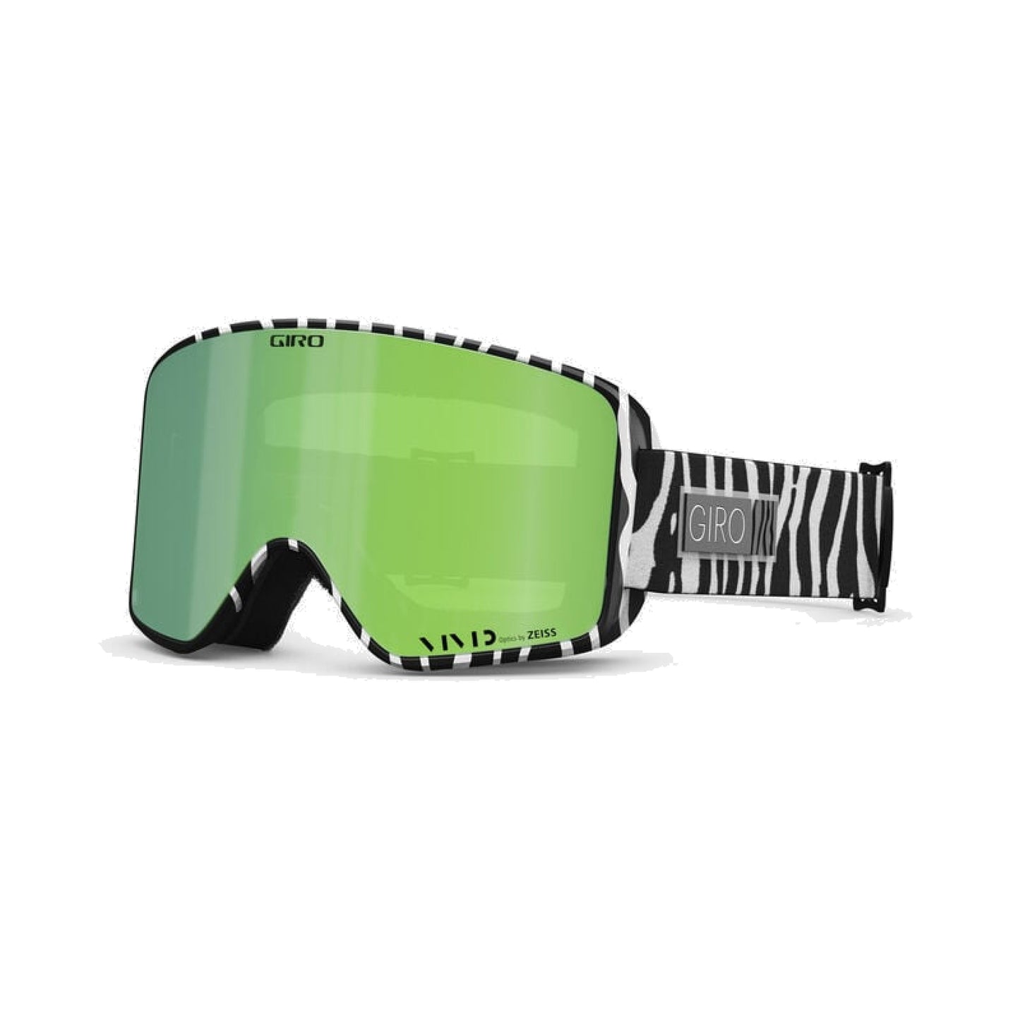 Giro Method Snow Goggles Black & White Animal Vivid Emerald Snow Goggles