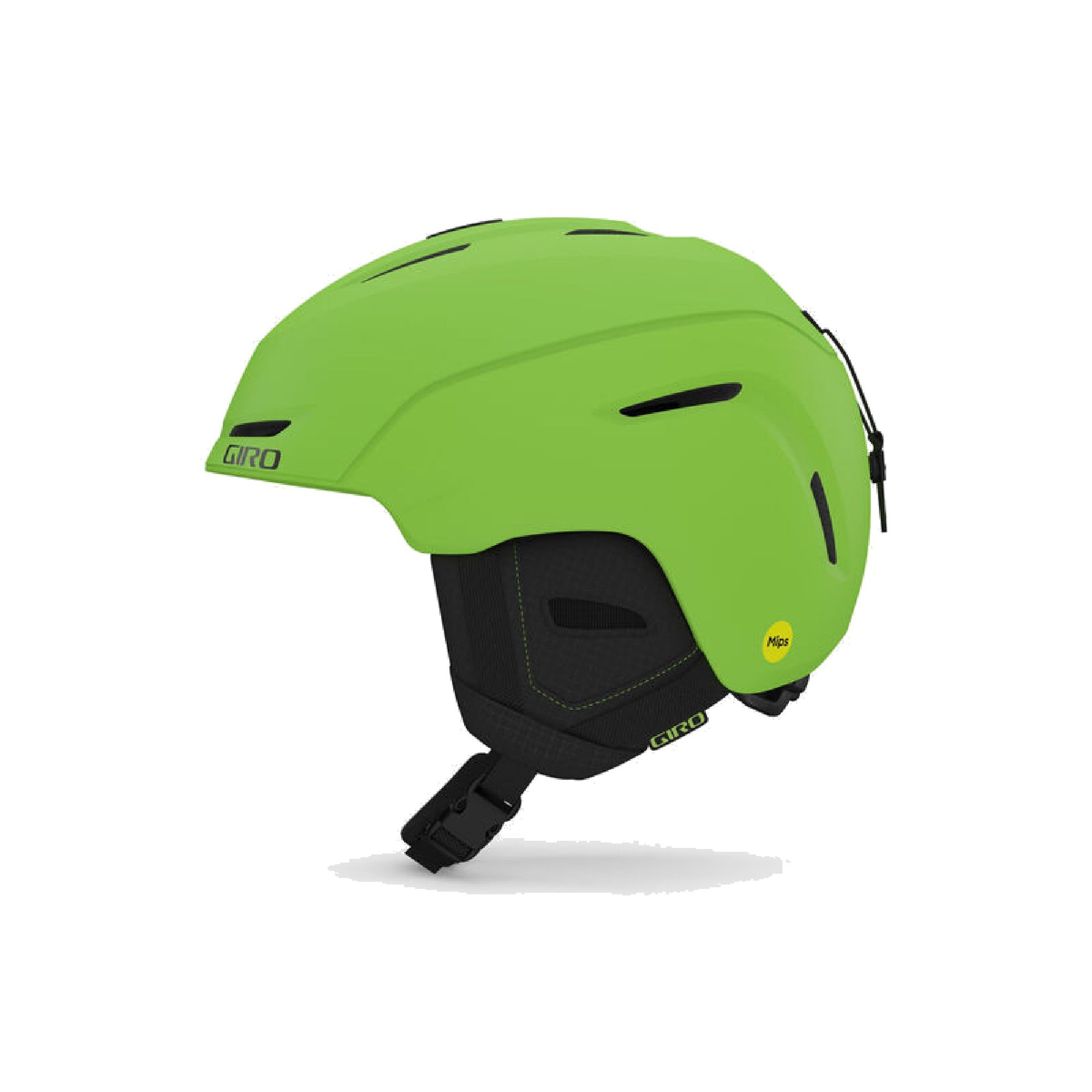 Giro Youth Neo Jr MIPS Helmet Matte Bright Green Snow Helmets